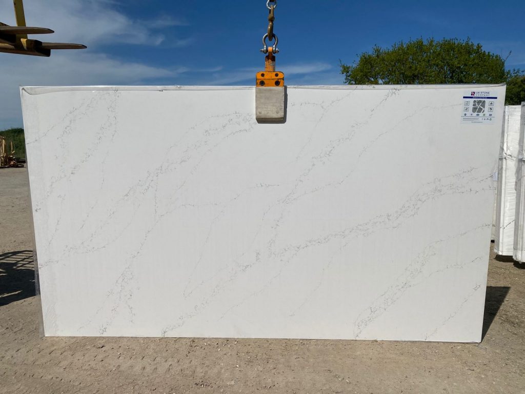 Calacatta Olympus Super Jumbo Quartz 3cm UK Stone Company